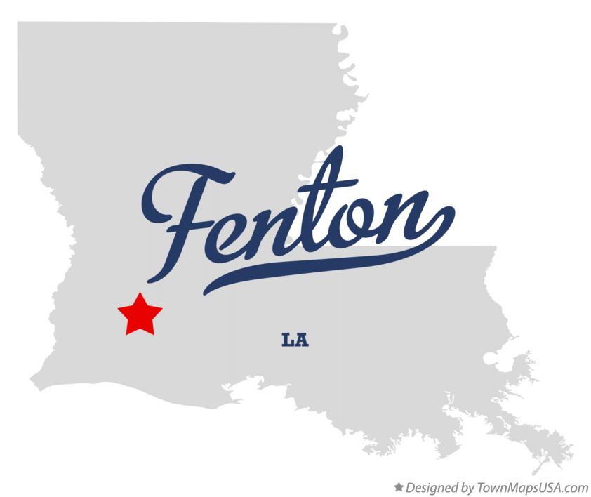 Map of Fenton Louisiana LA