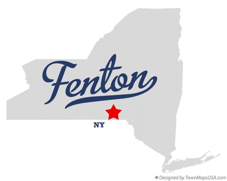 Map of Fenton New York NY