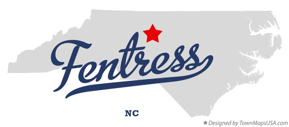Map of Fentress North Carolina NC