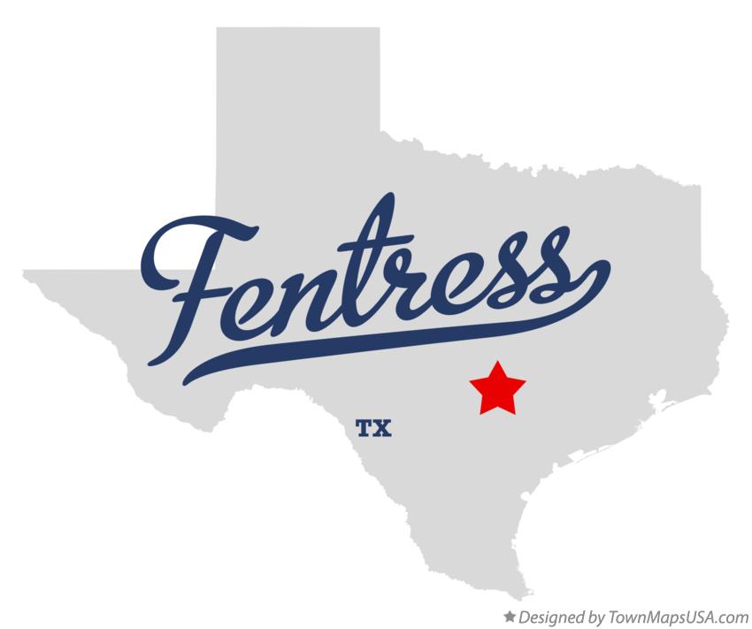 Map of Fentress Texas TX