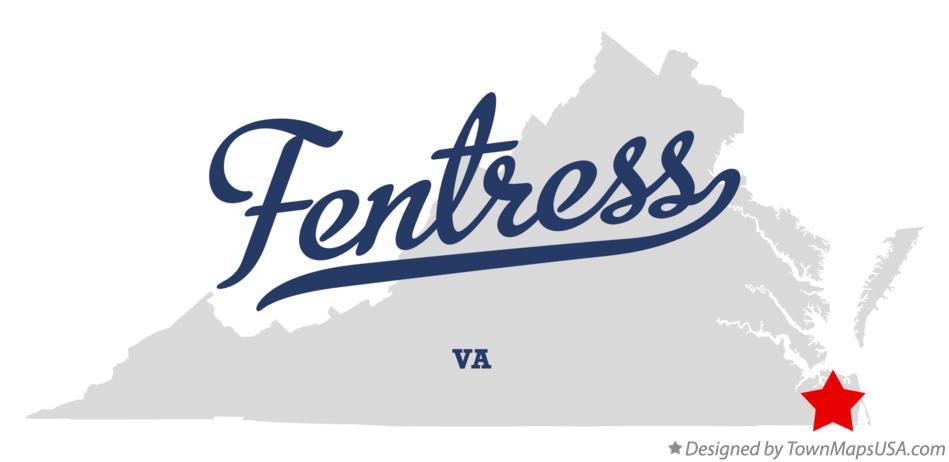 Map of Fentress Virginia VA