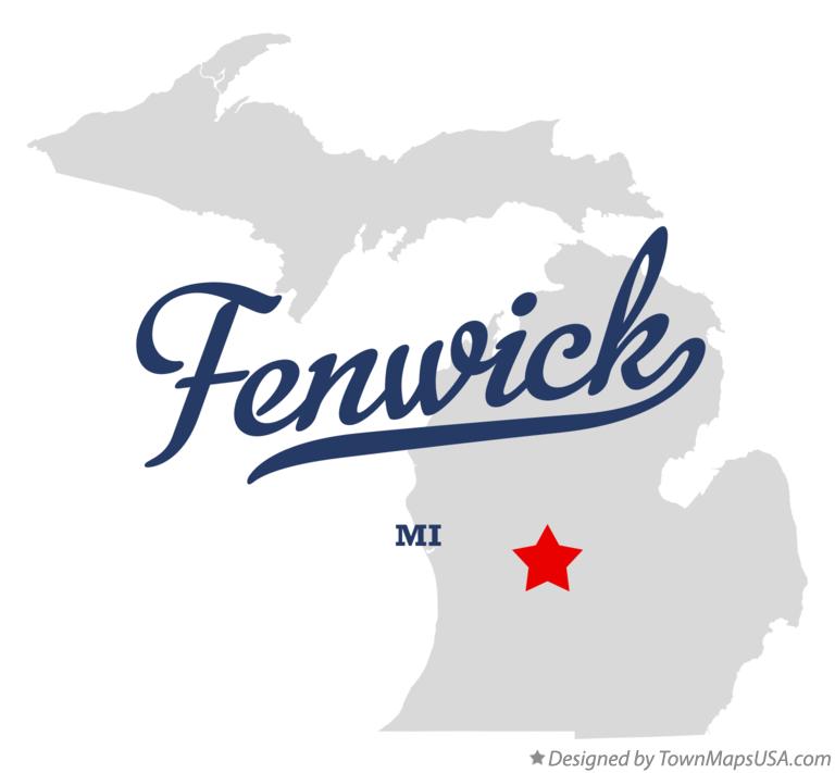 Map of Fenwick Michigan MI