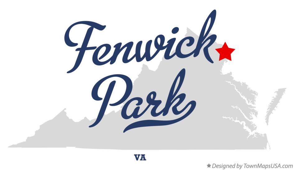 Map of Fenwick Park Virginia VA