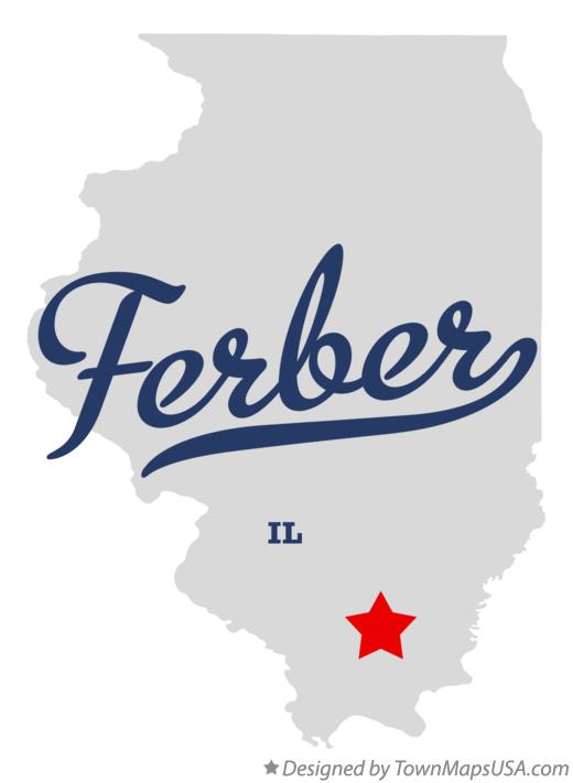 Map of Ferber Illinois IL