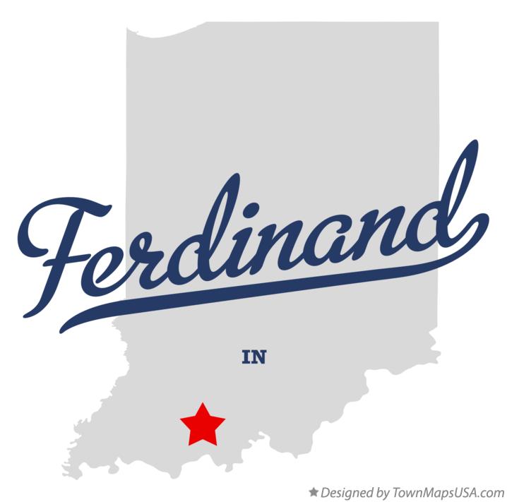 Map of Ferdinand Indiana IN