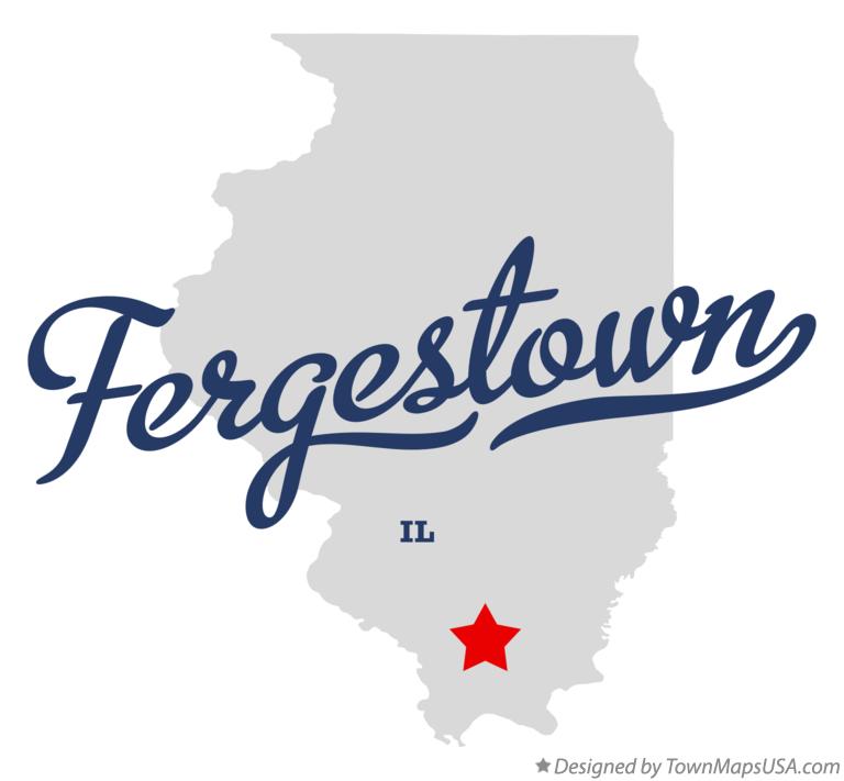 Map of Fergestown Illinois IL