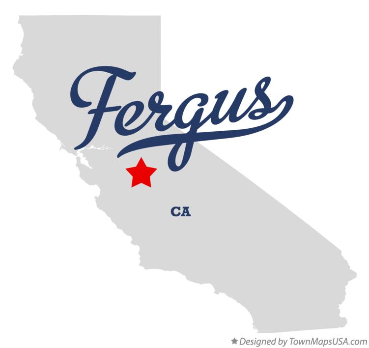 Map of Fergus California CA