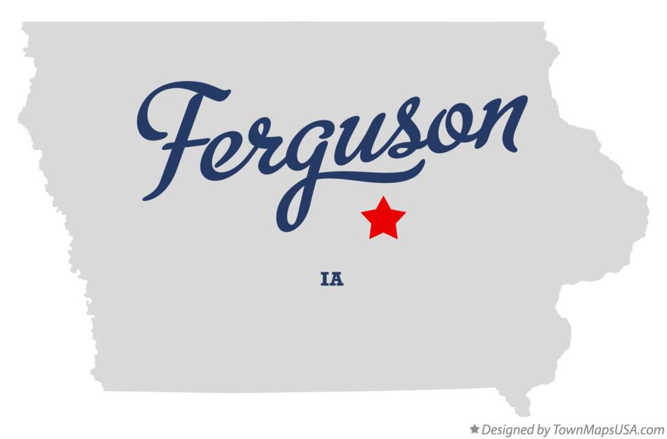 Map of Ferguson Iowa IA