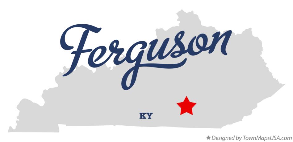 Map of Ferguson Kentucky KY