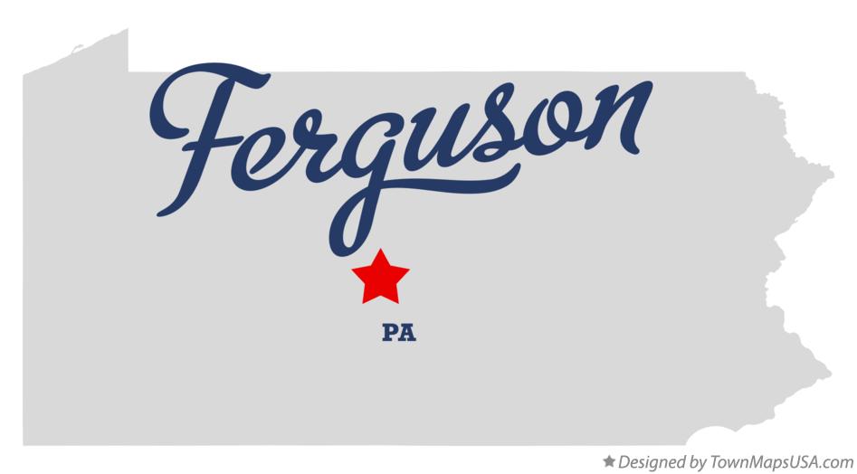 Map of Ferguson Pennsylvania PA