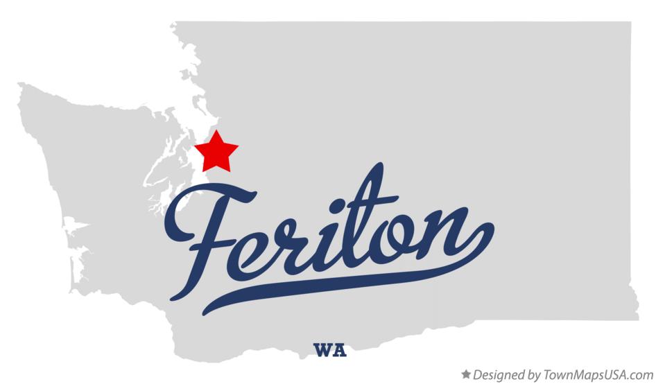 Map of Feriton Washington WA