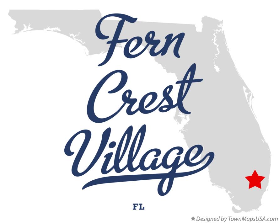 Map of Fern Crest Village Florida FL
