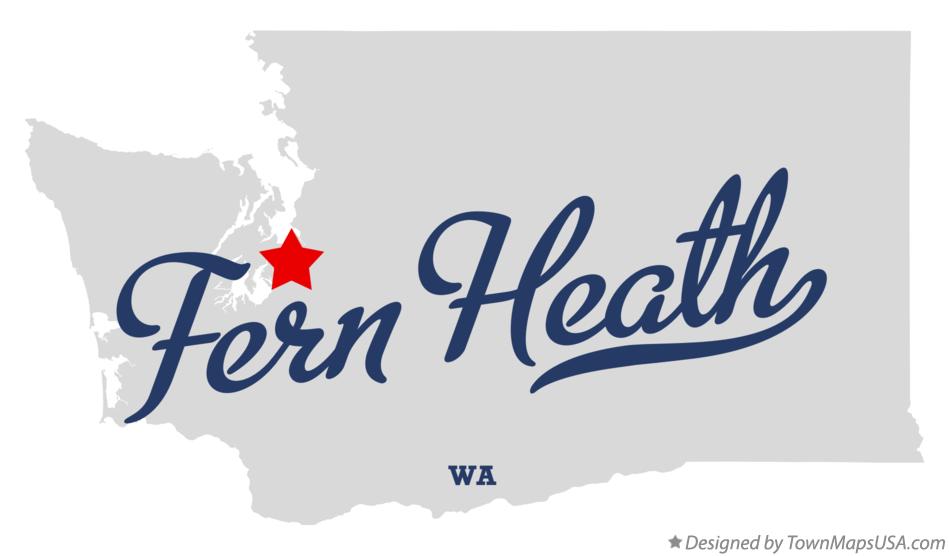 Map of Fern Heath Washington WA