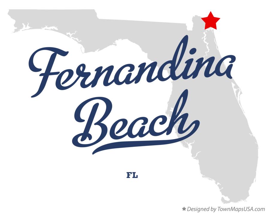 Map of Fernandina Beach Florida FL