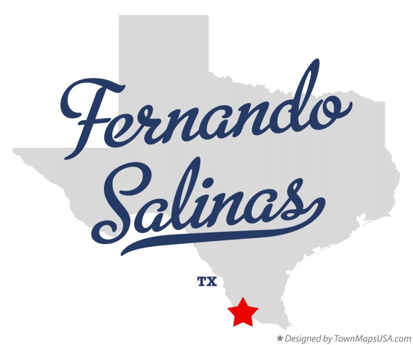 Map of Fernando Salinas Texas TX