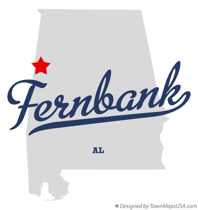 Map of Fernbank Alabama AL