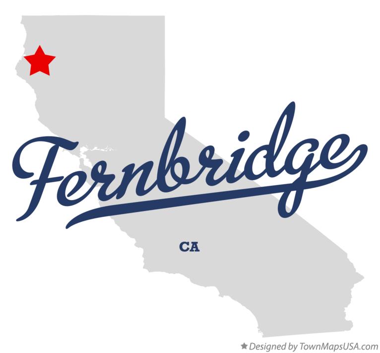 Map of Fernbridge California CA