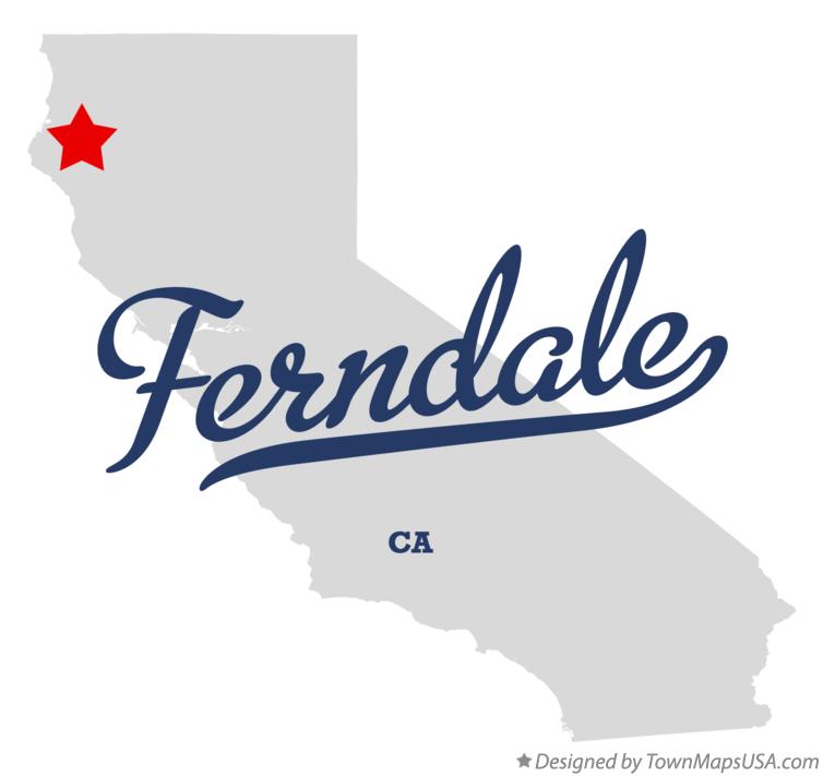 Map of Ferndale California CA