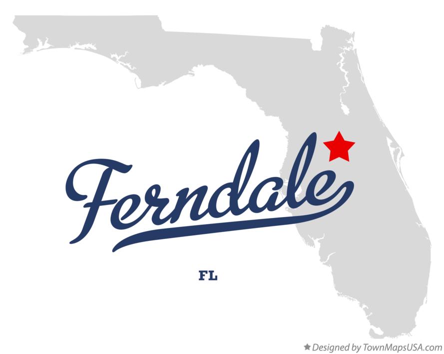 Map of Ferndale Florida FL