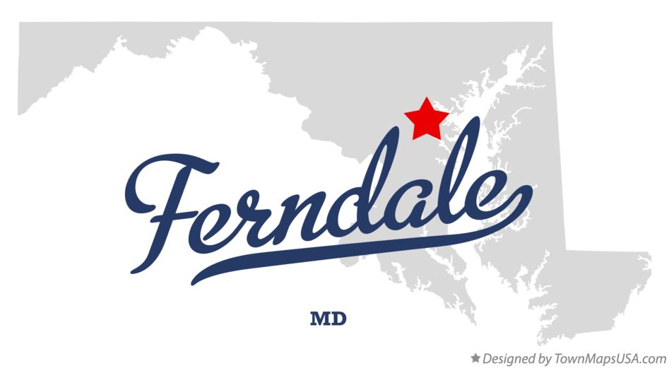 Map of Ferndale Maryland MD