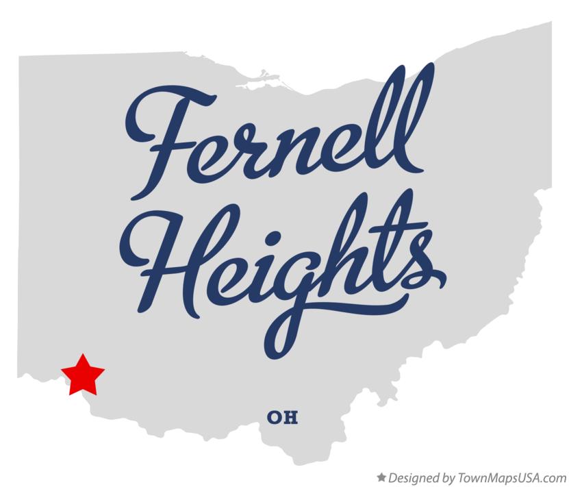 Map of Fernell Heights Ohio OH