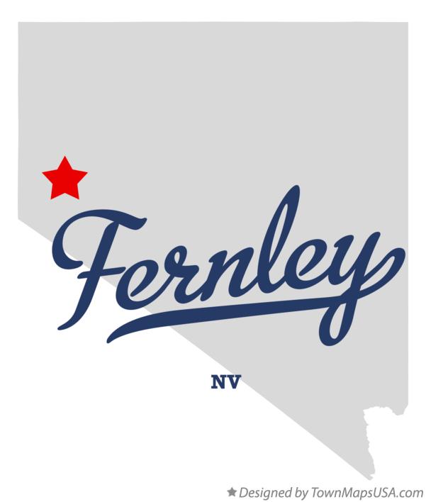 Map of Fernley Nevada NV