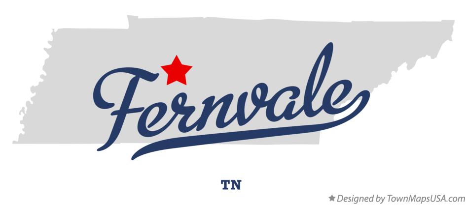 Map of Fernvale Tennessee TN