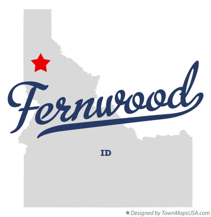 Map of Fernwood Idaho ID