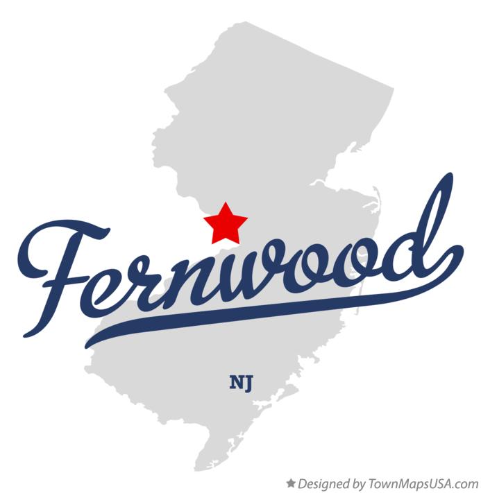 Map of Fernwood New Jersey NJ