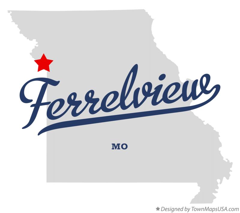 Map of Ferrelview Missouri MO