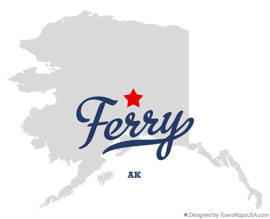 Map of Ferry Alaska AK