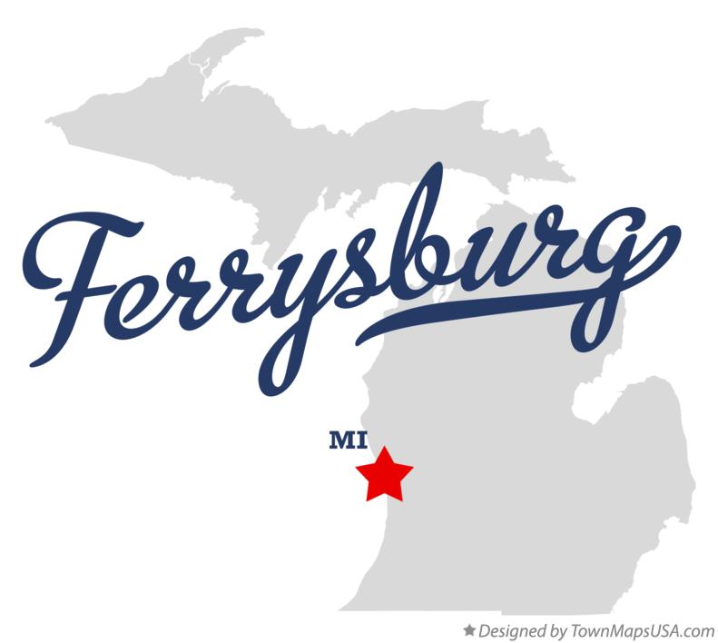 Map of Ferrysburg Michigan MI
