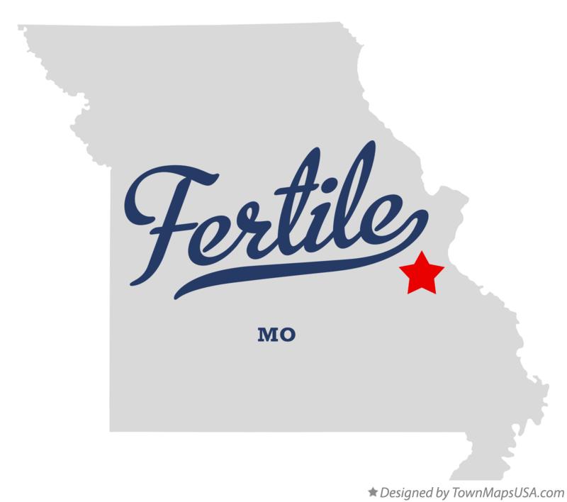 Map of Fertile Missouri MO
