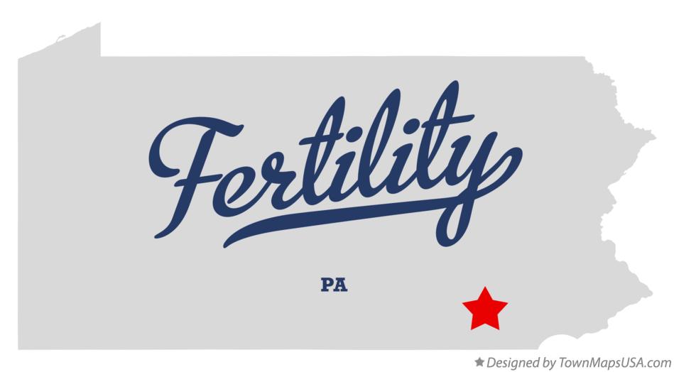 Map of Fertility Pennsylvania PA