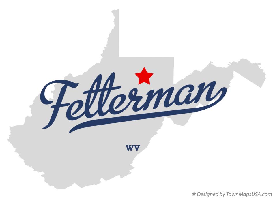 Map of Fetterman West Virginia WV