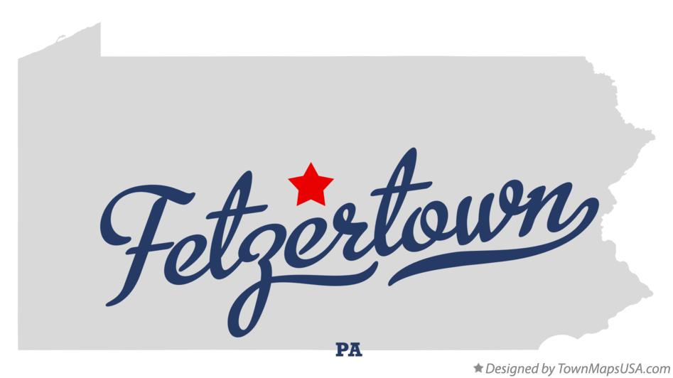 Map of Fetzertown Pennsylvania PA