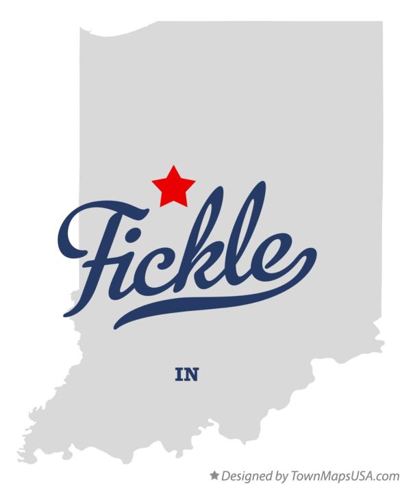 Map of Fickle Indiana IN