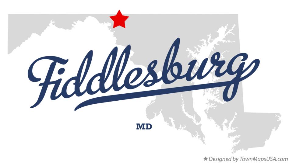 Map of Fiddlesburg Maryland MD