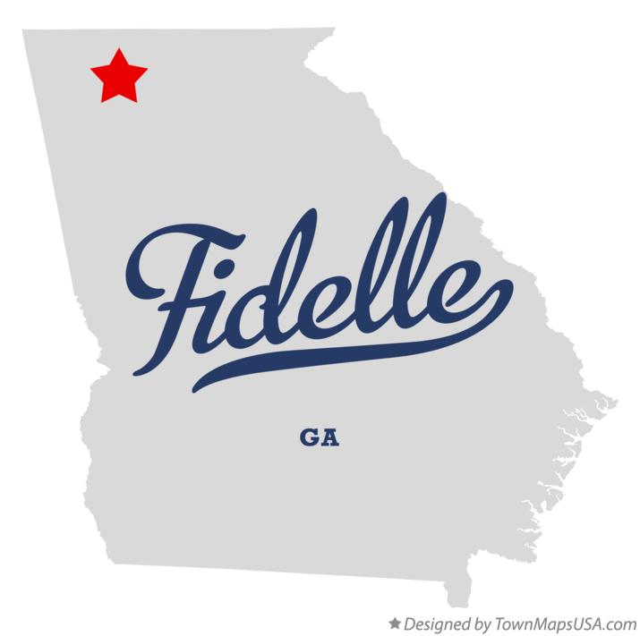Map of Fidelle Georgia GA