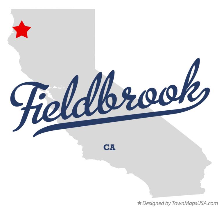Map of Fieldbrook California CA