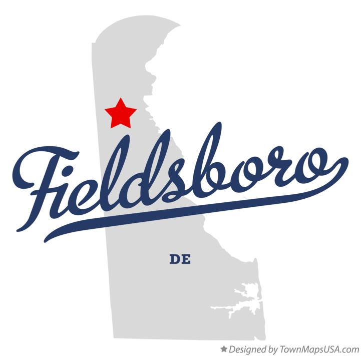 Map of Fieldsboro Delaware DE