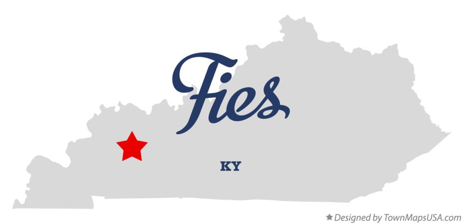 Map of Fies Kentucky KY