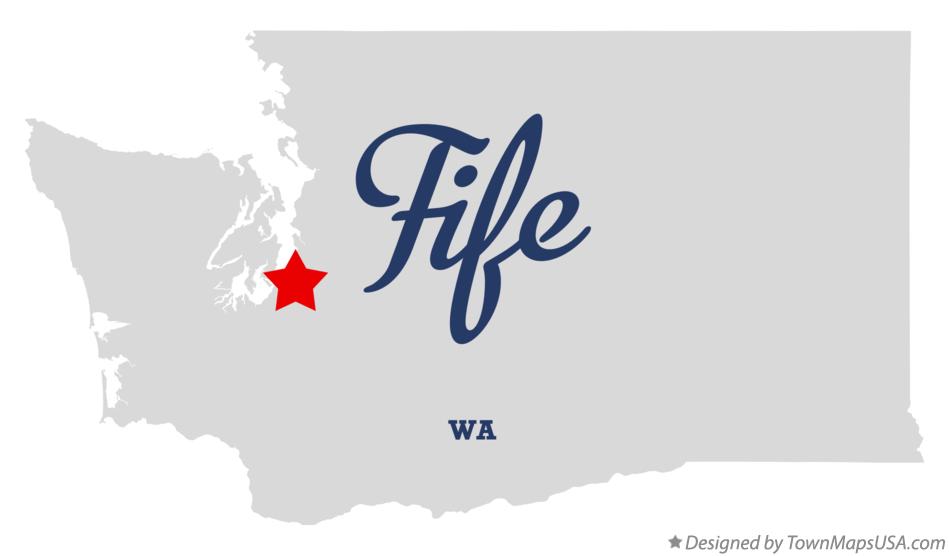 Map of Fife Washington WA