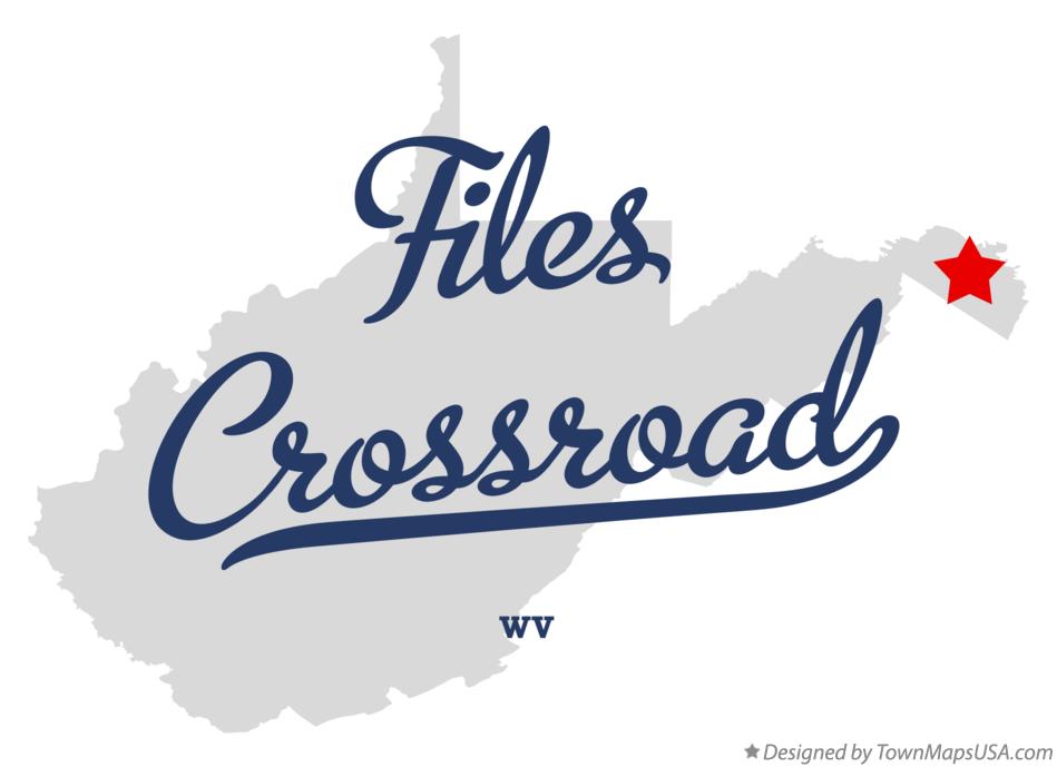 Map of Files Crossroad West Virginia WV