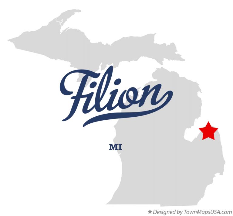 Map of Filion Michigan MI