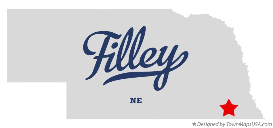 Map of Filley Nebraska NE
