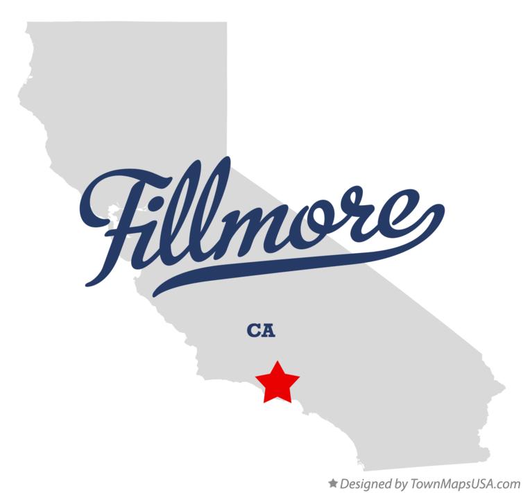 Map of Fillmore California CA