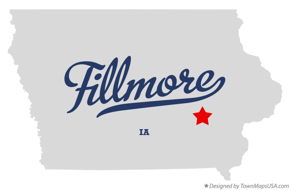 Map of Fillmore Iowa IA