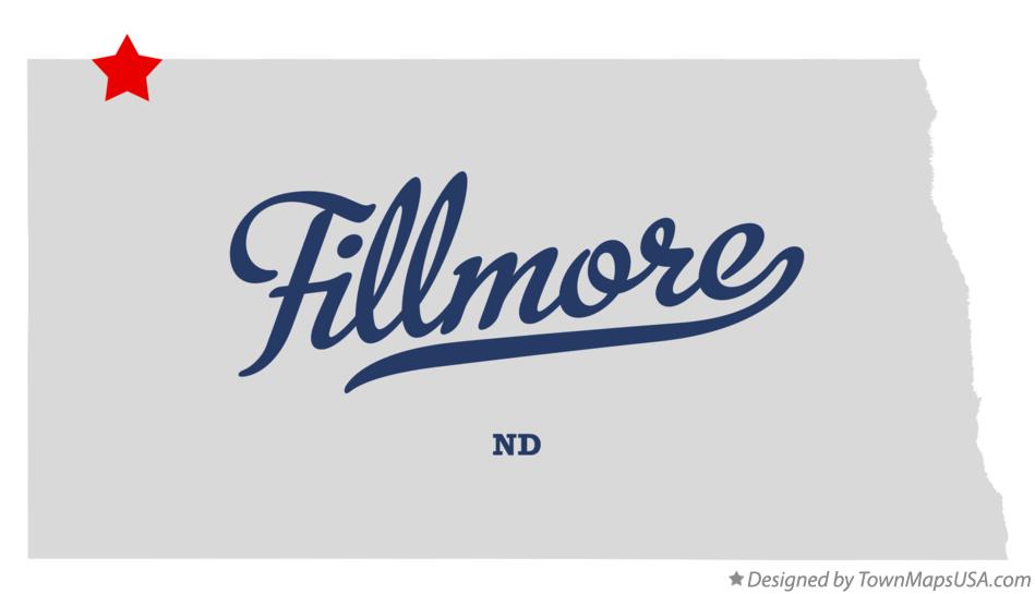 Map of Fillmore North Dakota ND