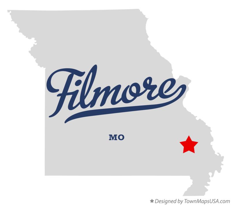 Map of Filmore Missouri MO